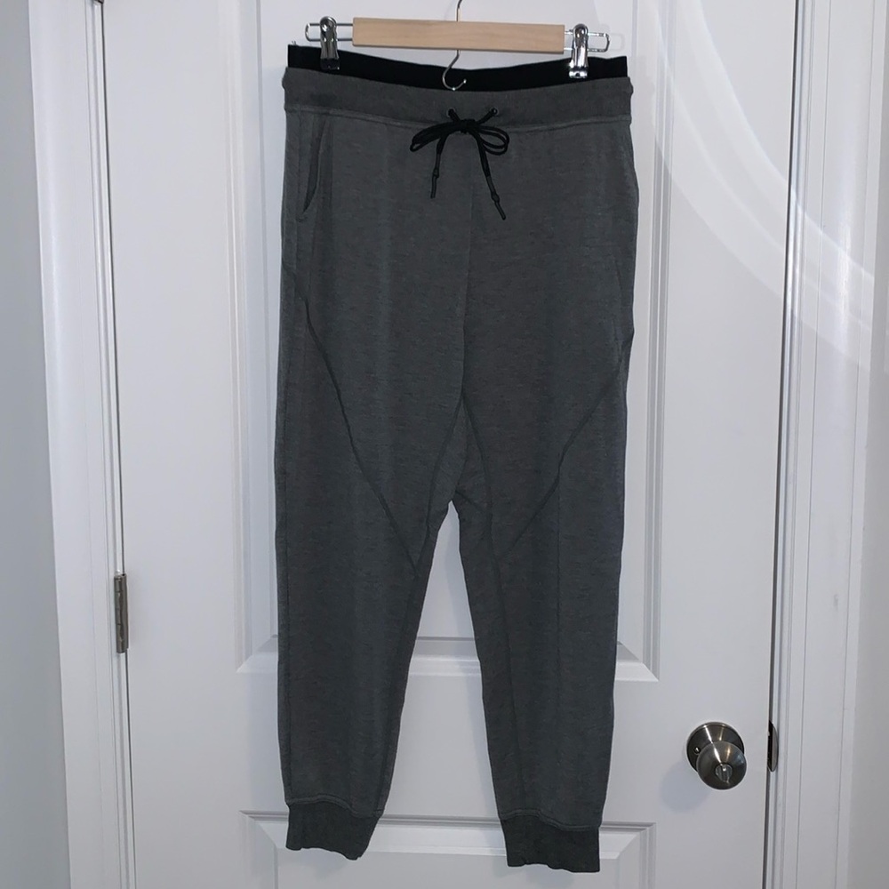 Joy Lab 2 tone joggers black grey side pockets workout casual athletic wear M